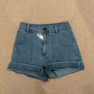 NWT Madewell High-Rise Cuffed Denim Shorts, 24